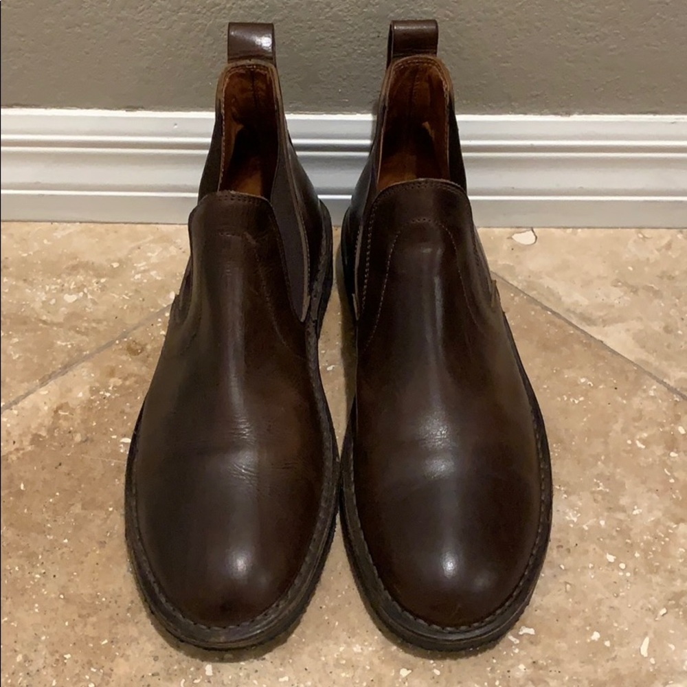 John Varvatos Leather Chelsea Boots
